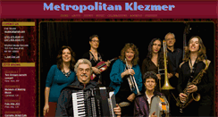 Desktop Screenshot of metropolitanklezmer.com
