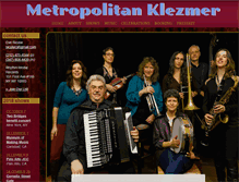 Tablet Screenshot of metropolitanklezmer.com